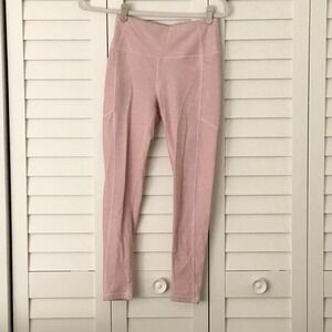 Victoria's Secret Balletcore Heathered Pink High Waist Pocket Leggings Size 4